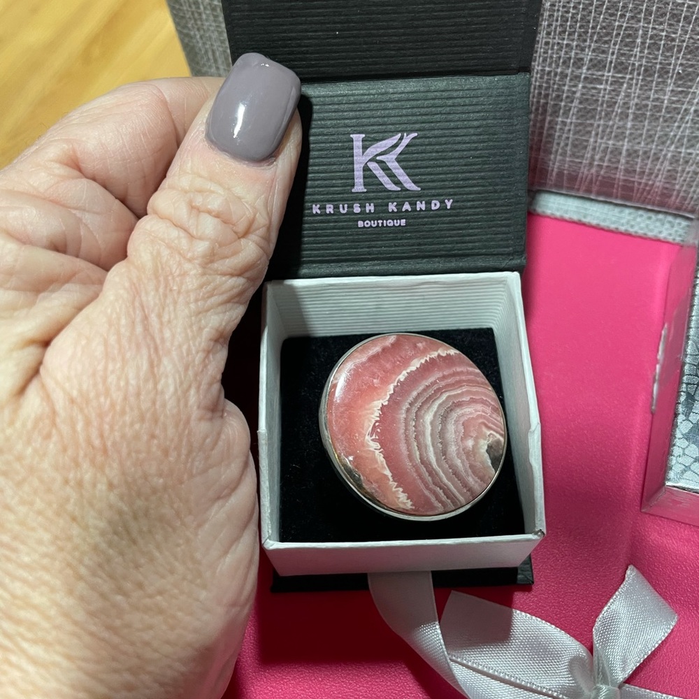 Sterling Agate Ring - image 3